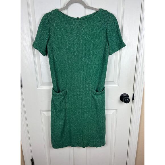Vintage Handmade 1950s Green Tweed Mod Dress Womens 8 S/M Retro - Picture 7 of 7
